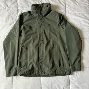 Salomon Men's Olive Windbreaker